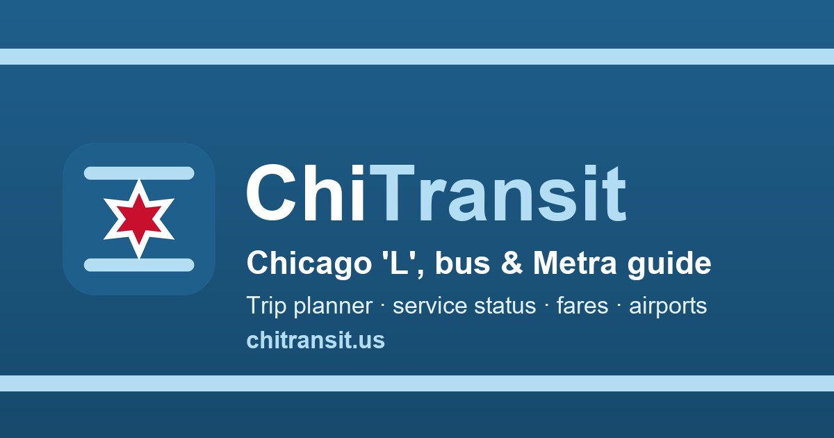 ChiTransit: Chicago 'L', Bus & Metra Guide